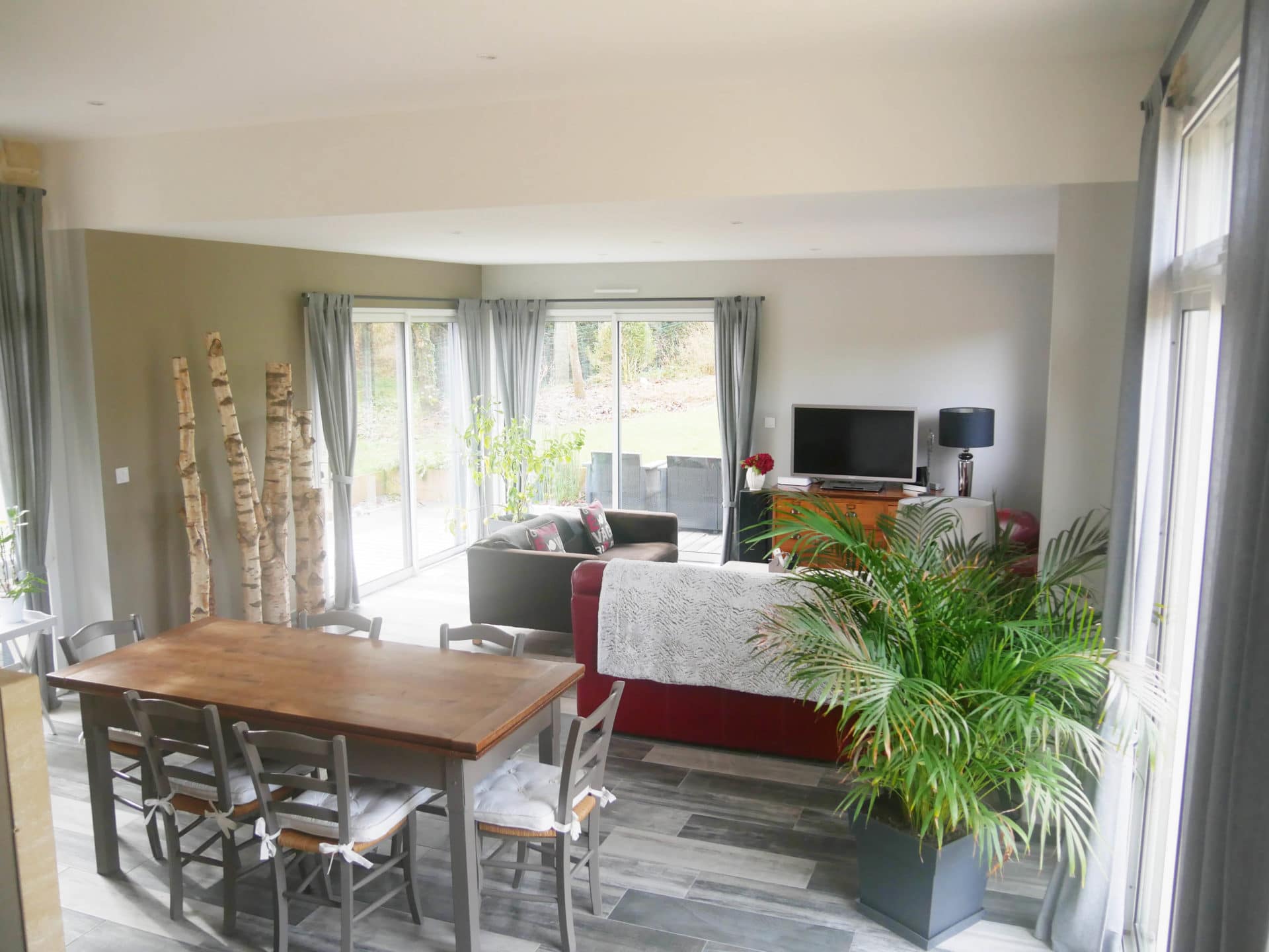 Extension bois en Ille et Vilaine ajout d'un salon Extenbois