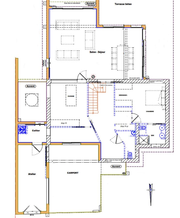 plan-extension-maison-extenbois