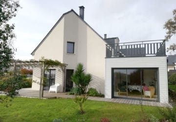 Extension avec étage et terrasse à Baden (56)