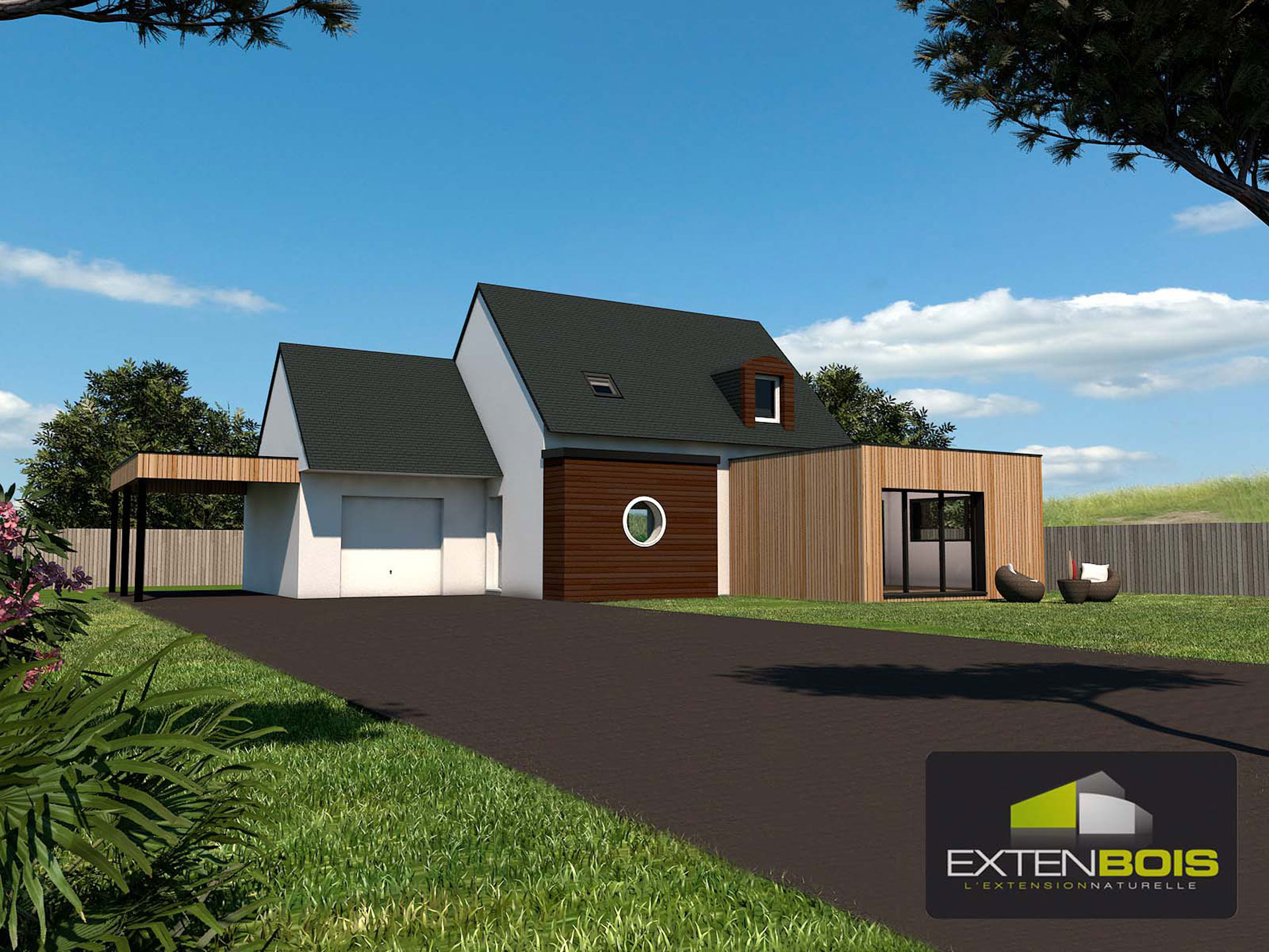 Extension bois à Nevez (29) : un plus grand espace à vivre