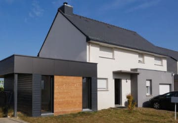 Extension de maison pour agrandir la pièce de vie à Rennes (35)