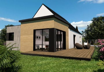 Double extension bois à Plonéis (29) : création d’un bureau et d’un salon-séjour