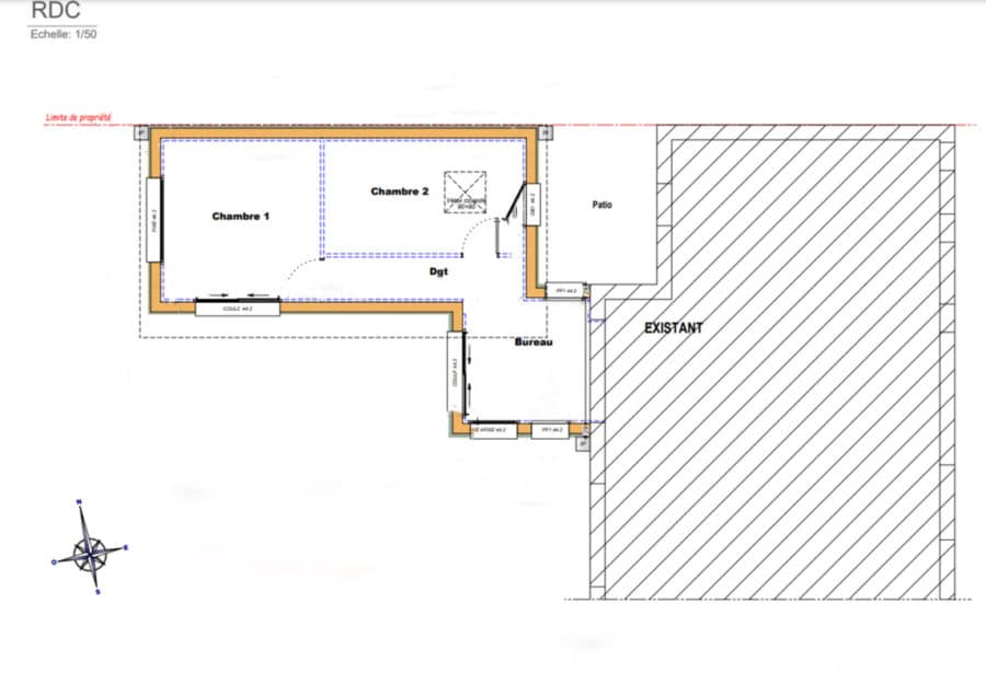 plan-extension-maison-extenbois-rennes