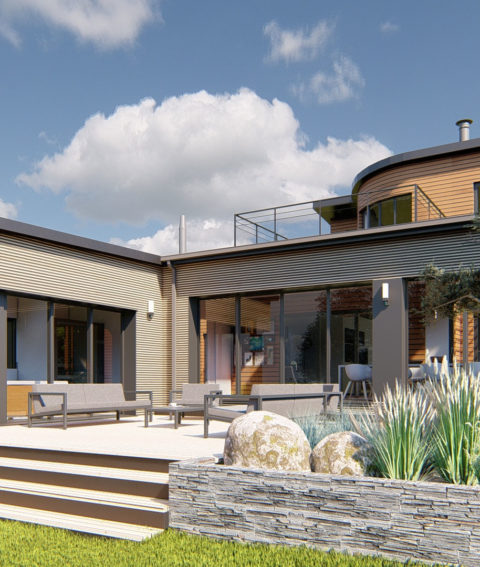Extension maison moderne