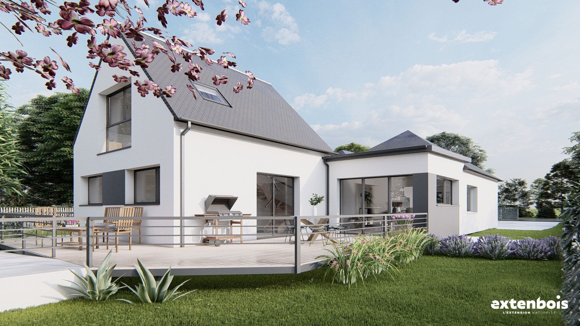Projet d’extension de maison à étage à Plouguerneau (29)