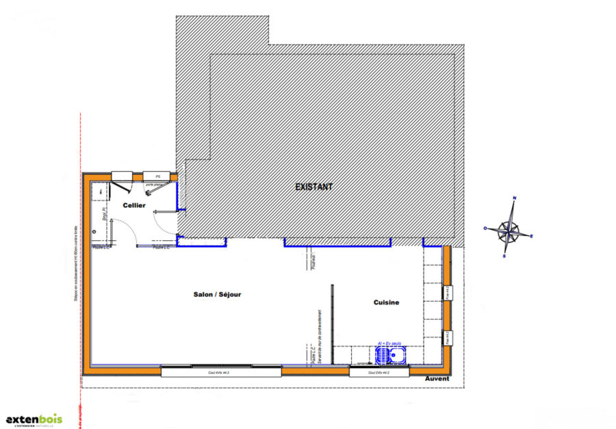 plan-extension-extenbois-lannion