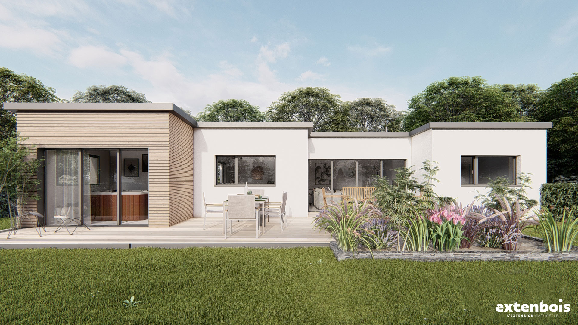 Projet d’une extension d’espace bien-être à Kersaint-Plabennec (29)