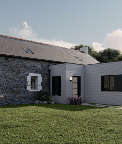 Extension de maison en pierre