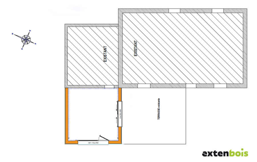 plan-extension-maison-extenbois-brest