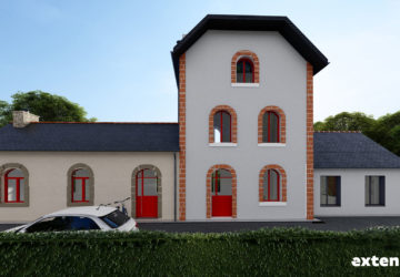 Plan d’extension d’une ancienne gare rénovée
