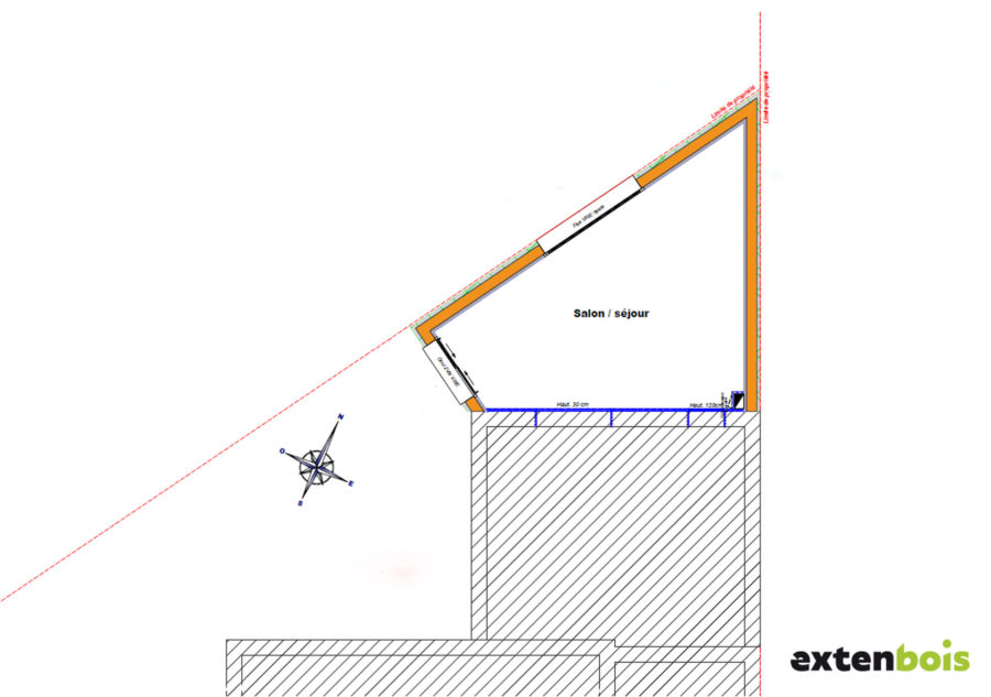 plan-triangle-extension-salon-extenbois