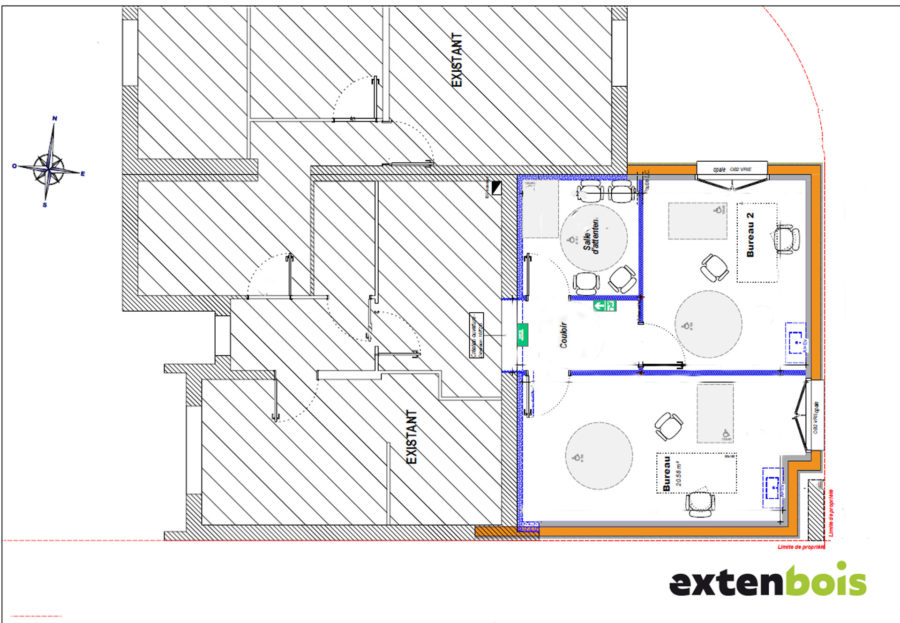 plan-extension-cabinet-médical-extenbois