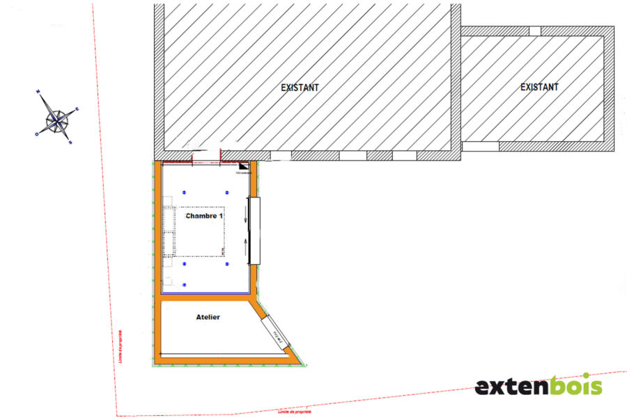 plan-extension-chambre-atelier-extenbois