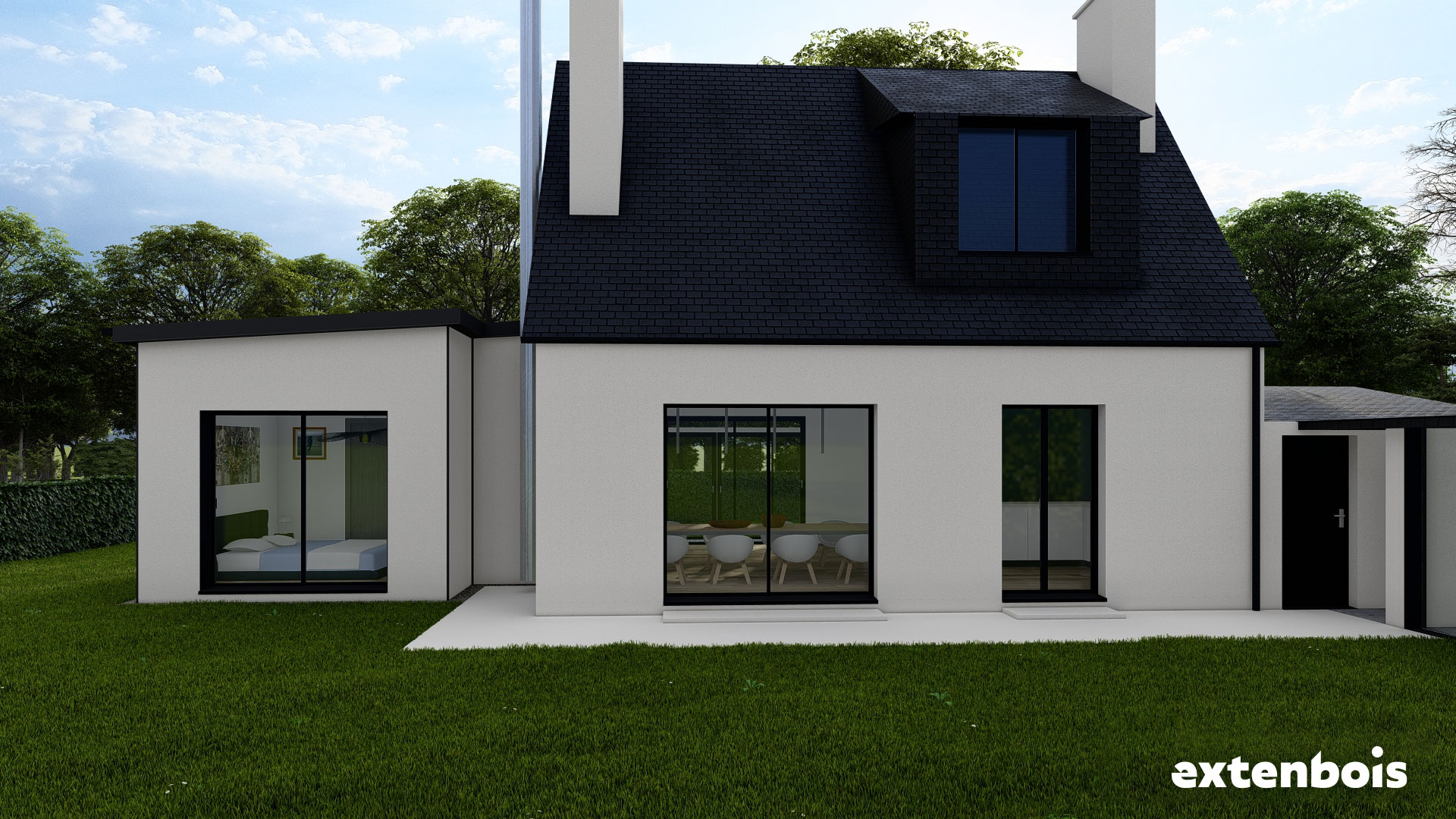 Plan extension de suite parentale cubique