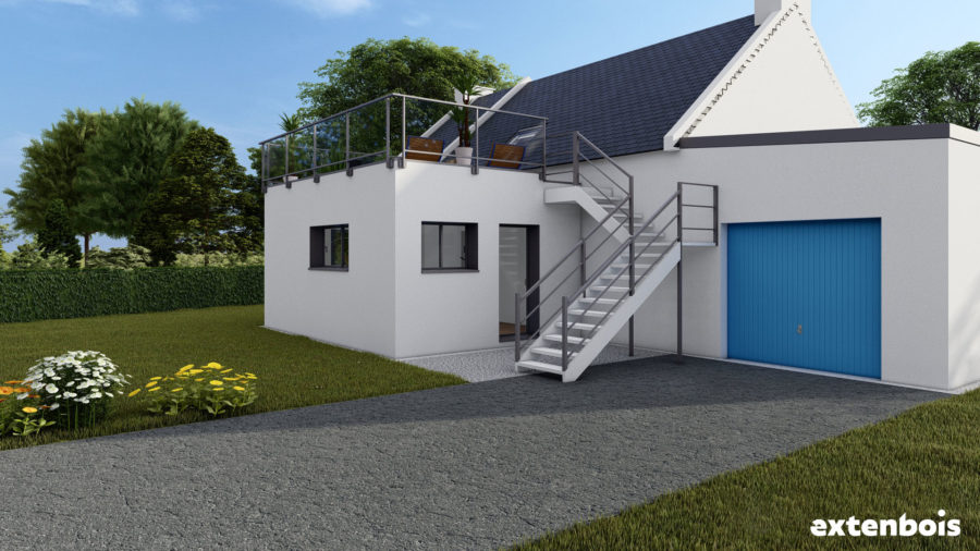 agrandissement-extension-maison-extenbois-plan