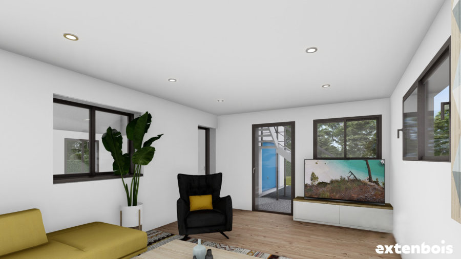extension-salon-télé-extenbois-plan