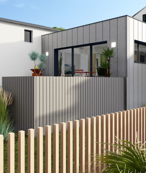 Extension bardage zinc