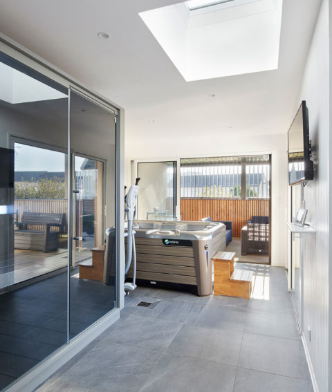 Extension maison avec puits de lumière