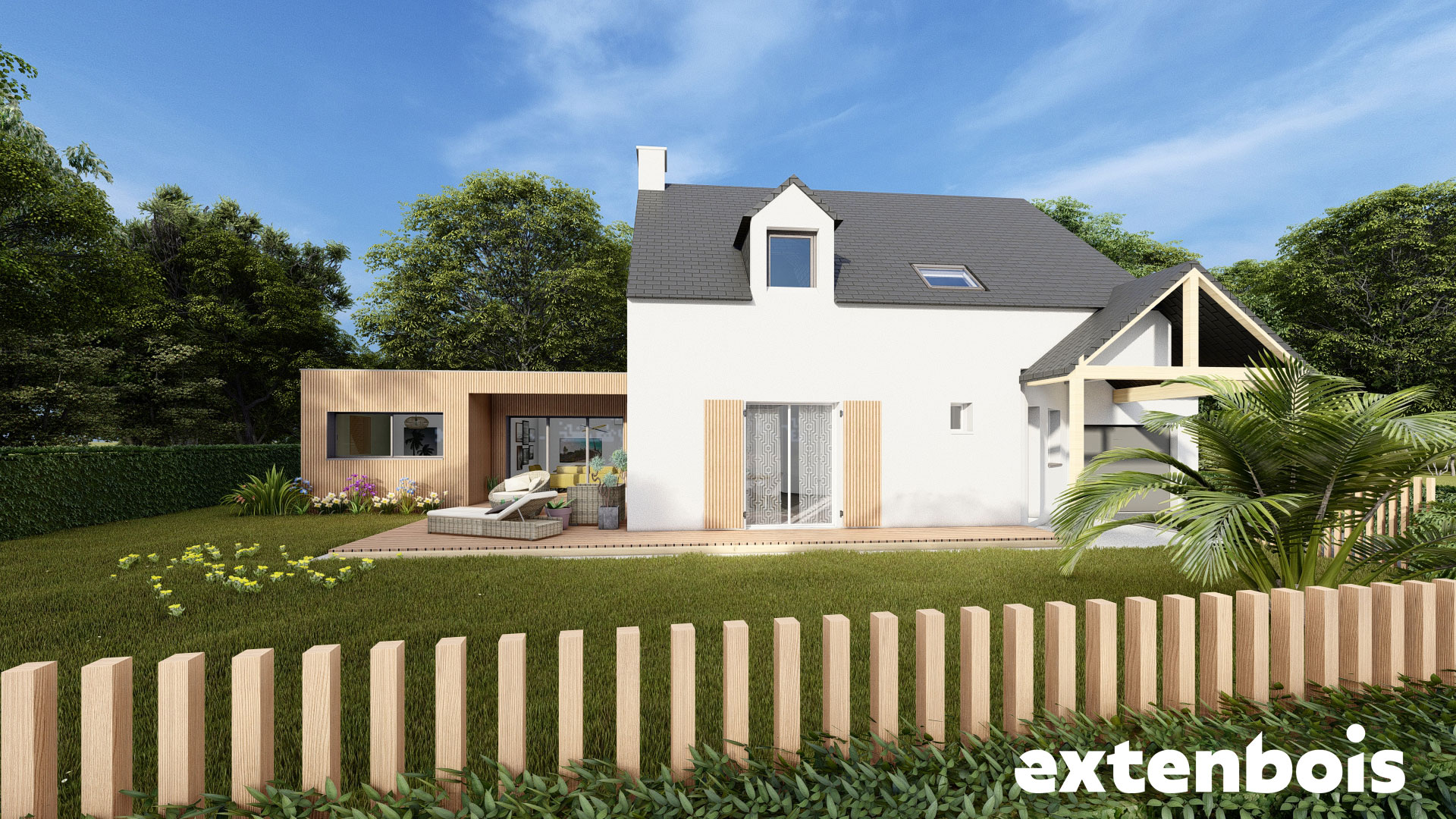 Plan d’extension de chambre et de salon