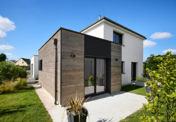 Grisaillement extension maison bois